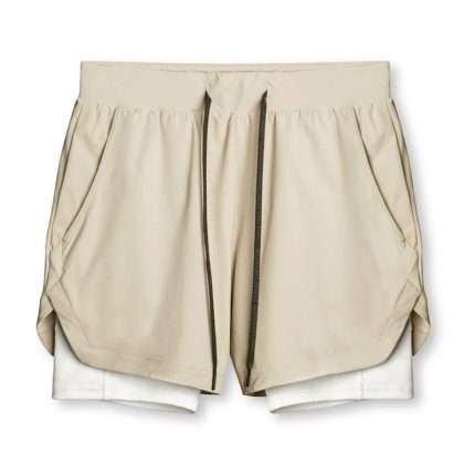 2 in 1 Double-deck Quick Dry Sport Shorts DK-006 (7)