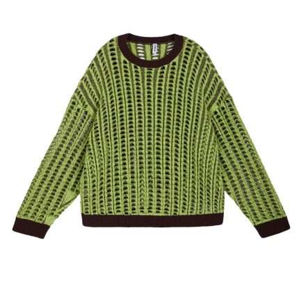 Broken Hole Long Sleeve Oversize Sweater MY-001 (5)