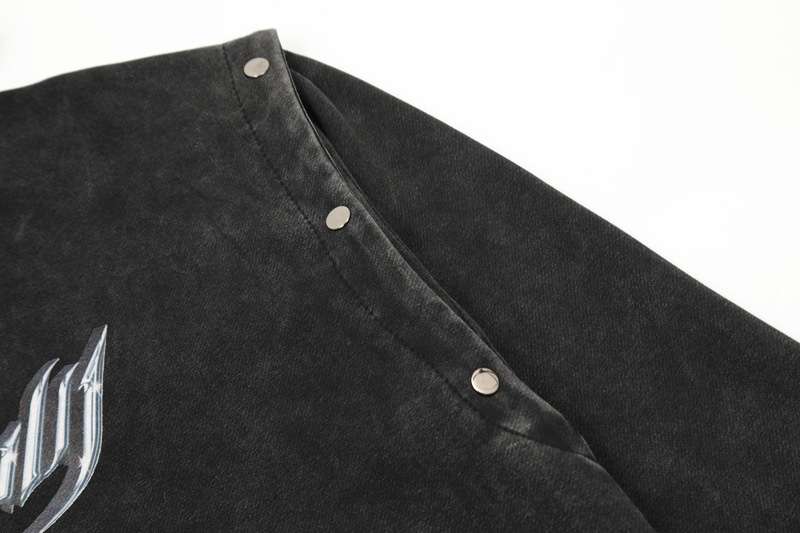 Distressed Vintage Hoodie with Detachable Sleeves WY-001 (10)