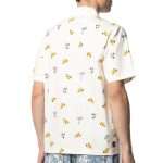 Floral Printed Short-sleeved Cotton Shirt DX-014 (2)
