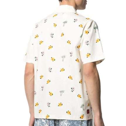 Floral Printed Short-sleeved Cotton Shirt DX-014 (2)