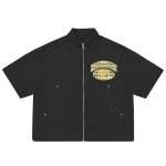 Full Zipper Vintage Crop T-Shirts With Pockets DX-012 (2)