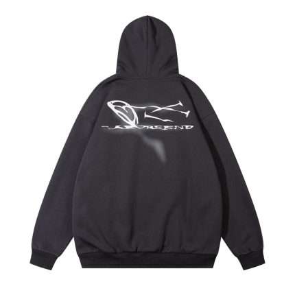 Graffiti Printed Hoodie WY-007 (2)
