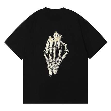 Hand Bone Print T-Shirt 220 GSM DX-001 (2)