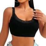 No Chest Pad Seamless Bras with Lace NYK-008 (1)