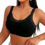 No Chest Pad Seamless Bras with Lace NYK-008 (3)