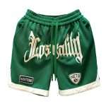 Green Running Fitness Mesh Basketball Shorts DK-009 (3)