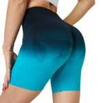 Seamless Gradient Yoga Shorts YJF-015 (1)