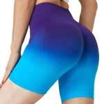 Seamless Gradient Yoga Shorts YJF-015 (13)