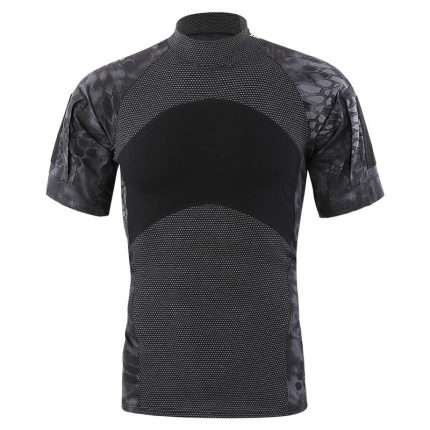 Solid Knitted Sports Camouflage T-Shirt DX-027 (2)