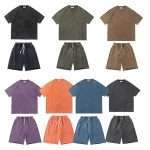 Vintage Washed T-shirts and Shorts DKTZ-001 (1)