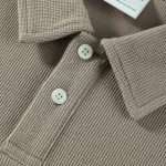 Waffle Knit Polo Shirt Shorts Tracksuit DKTZ-003 (10)
