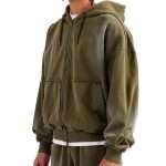 Acid Wash Vintage Distressed Zip up Hoodie WY-044 (3)