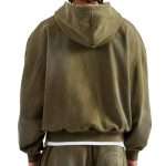Acid Wash Vintage Distressed Zip up Hoodie WY-044 (4)