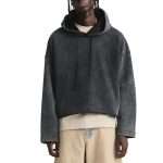 Acid Washed Vintage Cropped Hoodie WY-068 (5)