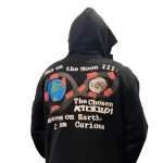 Black Heavyweight Puff Printing Hoodie WY-064 (12)