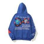 Blue Heavyweight Puff Printing Hoodie WY-064 (14)
