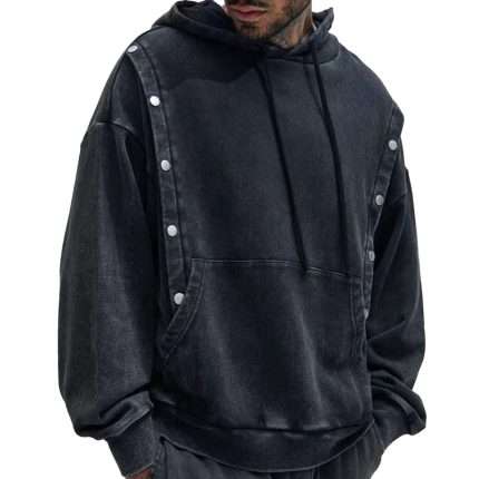 Oversized Acid Wash Vintage Hoodie WY-061 (2)