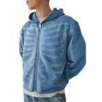 Rhinestone Zip up Hoodie WY-052 (2)