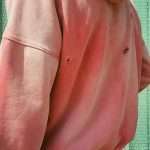 Spray Paint Distressed Pink Zip up Hoodie WY-060 (5)