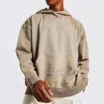 Vintage Wash Distressed Hoodie WY-066 (6)