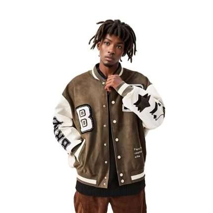 Chenille Embroidery Bomber Varsity jacket WT-058 (6)