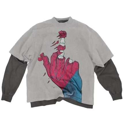 Double Layered Long Sleeve T-shirt DX-109 (1)