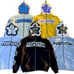 Full Zip-up Puff Printing Hoodie WY-088 (2)