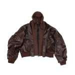 Vegan Leather Hoodie Jacket WT-033 (2)