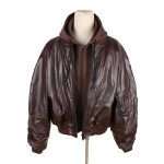 Vegan Leather Hoodie Jacket WT-033 (4)