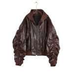 Vegan Leather Hoodie Jacket WT-033 (5)