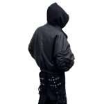 Vegan Leather Hoodie Jacket WT-033 (7)