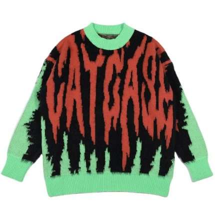 Embroidery Crew Neck Knitwear MY-064 (3)