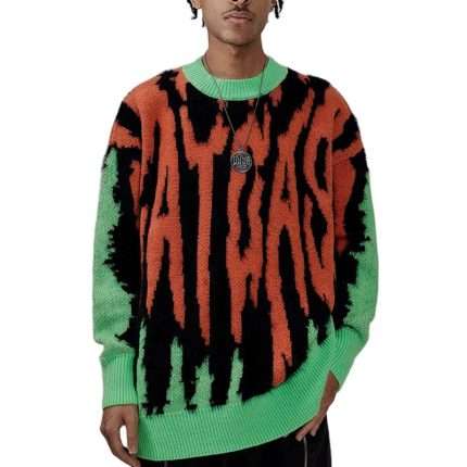 Embroidery Crew Neck Knitwear MY-064 (4)