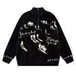 Mohair Quarter Zip Jumper Sweater MY-050 (6)
