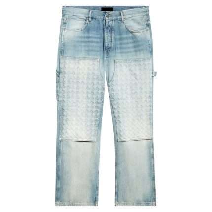 Embossed Sun Fade Baggy Jeans CK-035 (1)