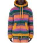 Rainbow Mohair Sweater with Hood MY-091 (1)