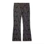 Streetwear Flared Jacquard Jeans CK-053 (6)