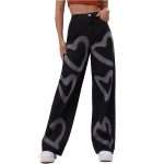Black Women High Waist Jeans CK-077 (2)