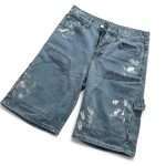 Baggy Carpenter Jean Shorts DK-041 (1)